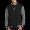 Fleece Letterman Jacket Thumbnail