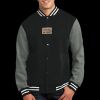 Fleece Letterman Jacket Thumbnail
