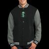 Fleece Letterman Jacket Thumbnail