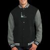 Fleece Letterman Jacket Thumbnail