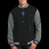 Fleece Letterman Jacket Thumbnail