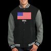 Fleece Letterman Jacket Thumbnail