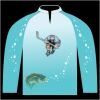 Bass-Blu  Fishing Jersey Thumbnail
