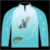 Bass-Blu  Fishing Jersey Thumbnail