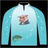 Bass-Blu  Fishing Jersey Thumbnail