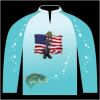 Bass-Blu  Fishing Jersey Thumbnail