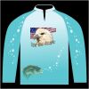 Bass-Blu  Fishing Jersey Thumbnail